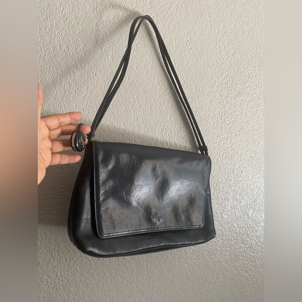 Monsac original leather shoulder purse